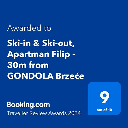 Ski-in & Ski-out, Filip - 30m From Gondola Brzece Apartman